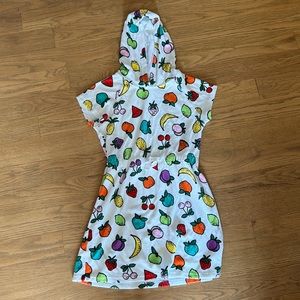 Hanna Andersson Girl size 12 fruit pool coverup